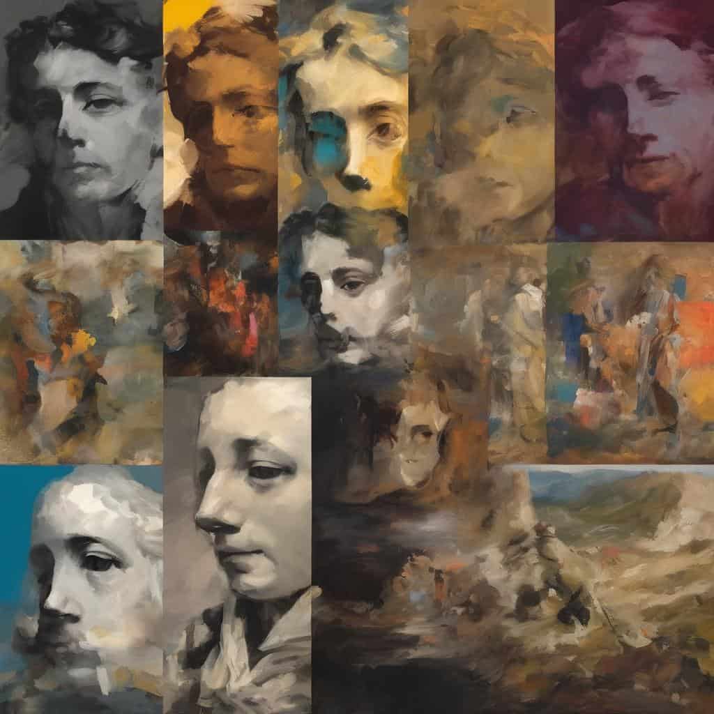 Ανθρώπινες πορτρέτες μέσα από σύγχρονες και κλασικές εικαστικές δημιουργίες, πολιτισμός και τέχνη σε κάθε έργο.